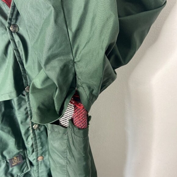 Thermo King Vintage Men M Hunting Jacket Plaid Wool Lined Nylon Shell - Picture 8 of 13